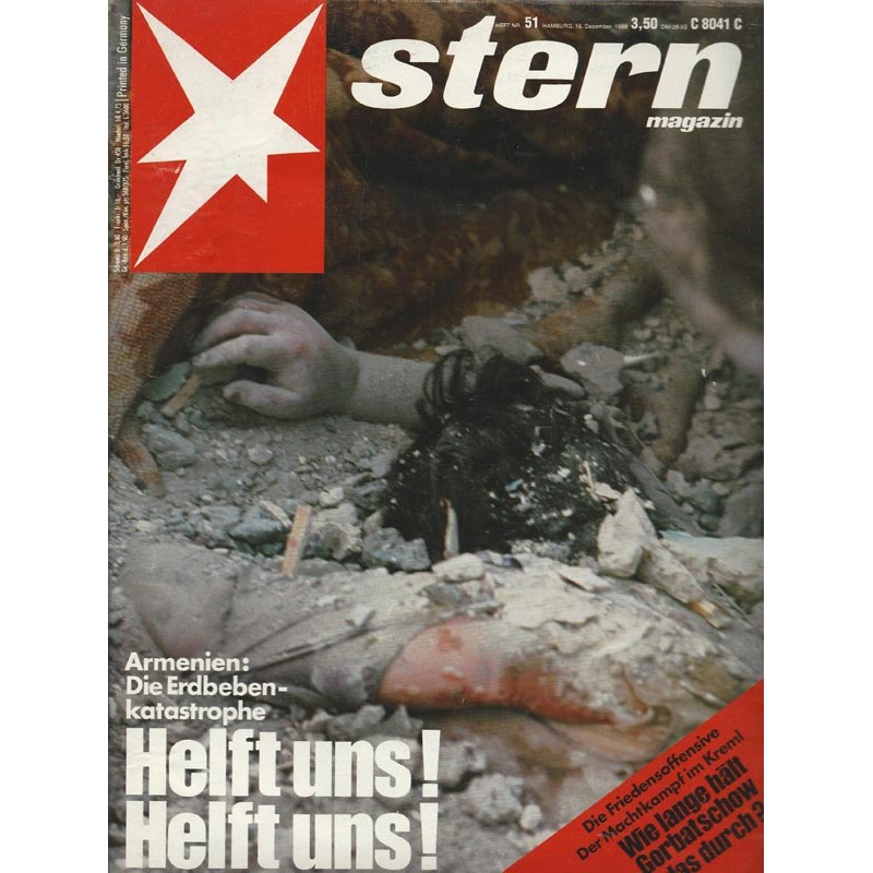 stern Heft Nr.51 / 15 Dezember 1988 - Helft uns! Helft uns!