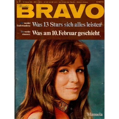 BRAVO Nr.7 / 10 Februar 1969 - Manuela