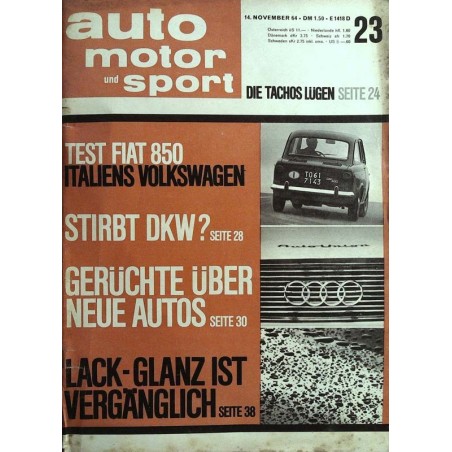 auto motor & sport Heft 23 / 14 November 1964 - Fiat 850