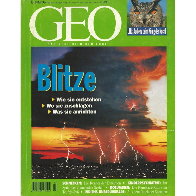 Geo Nr. 5 / Mai 1994 - Blitze