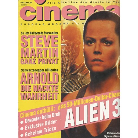 CINEMA 9/92 September 1992 - Alien 3