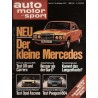 auto motor & sport Heft 22 / 25 Oktober 1975 - Der kleine Mercedes