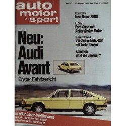 auto motor & sport Heft 17 / 17 August 1977 - Audi Avant