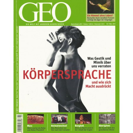 Geo Nr. 3 / März 2011 - Körpersprache