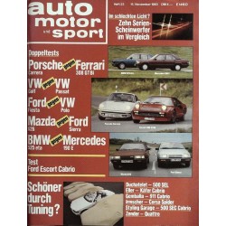 auto motor & sport Heft 23 / 15 November 1983 - Doppeltests