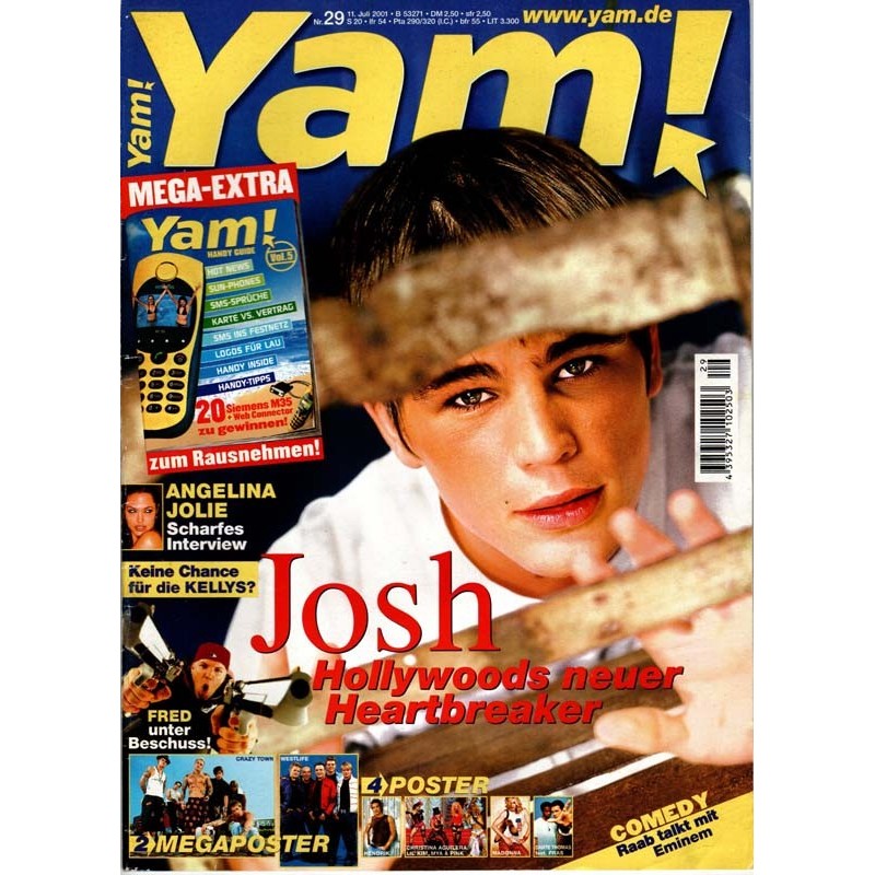 Yam! Nr.29 / 11 Juli 2001 - Josh Hartnett