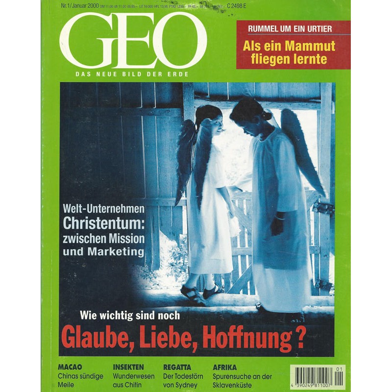 Geo Nr. 1 / Januar 2000 - Glaube, Liebe, Hoffnung?