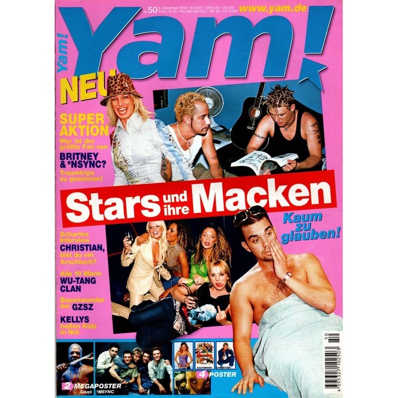 Yam! Nr.50 / 6 Dezember 2000 - Stars und ihre Macken