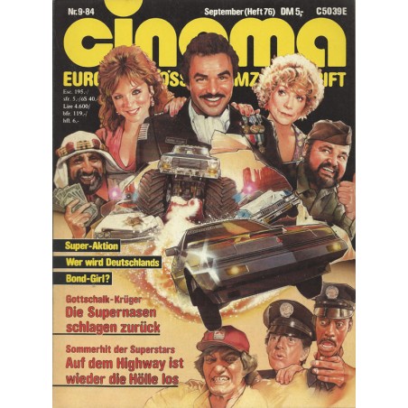 CINEMA 9/84 September 1984 - Wer wird Deutschlands Bond Girl?