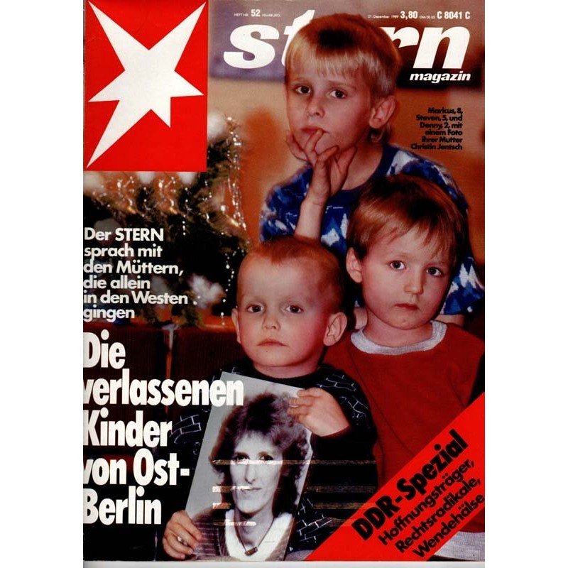 stern Heft Nr.52 / 21 Dezember 1989 - Verlassenen Kinder