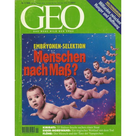Geo Nr. 11 / November 1996 - Menschen nach Maß?