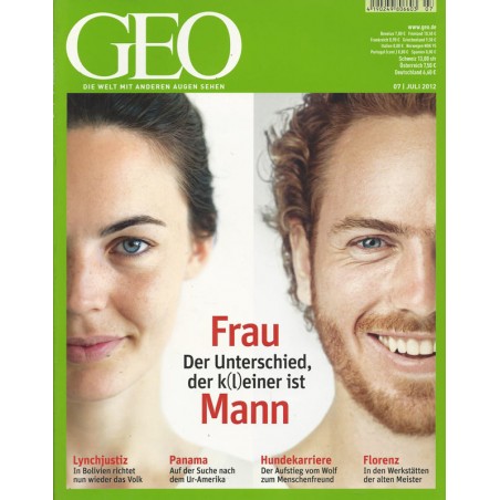 Geo Nr. 7 / Juli 2012 - Frau, Mann der Unterschied