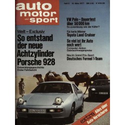 auto motor & sport Heft 6 / 16 März 1977 - Porsche 928