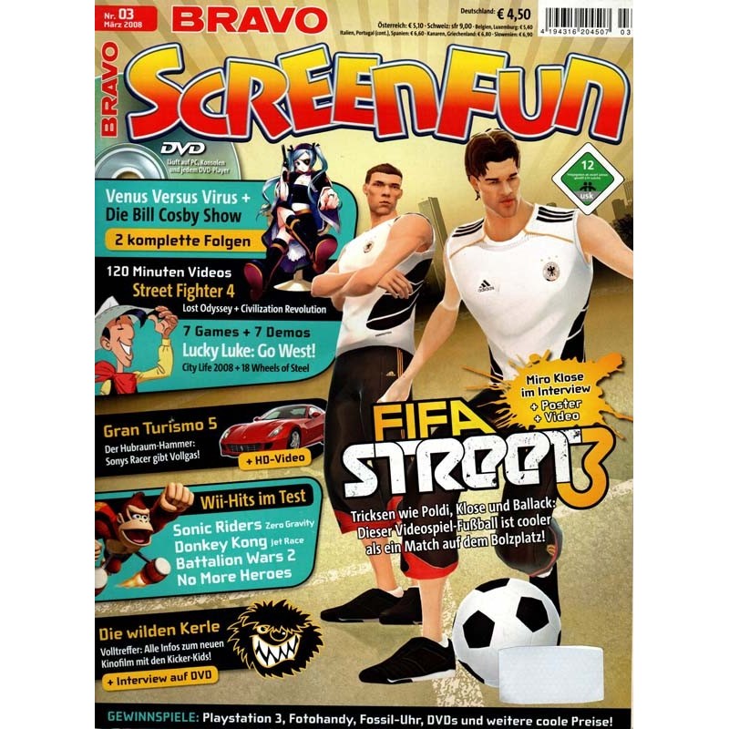 Bravo Screenfun Nr. 3 / März 2008 - Fifa Street 3
