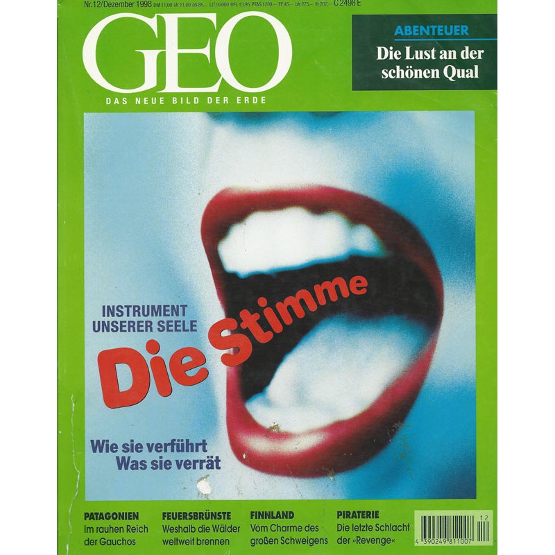Geo Nr. 12 / Dezember 1998 - Die Stimme
