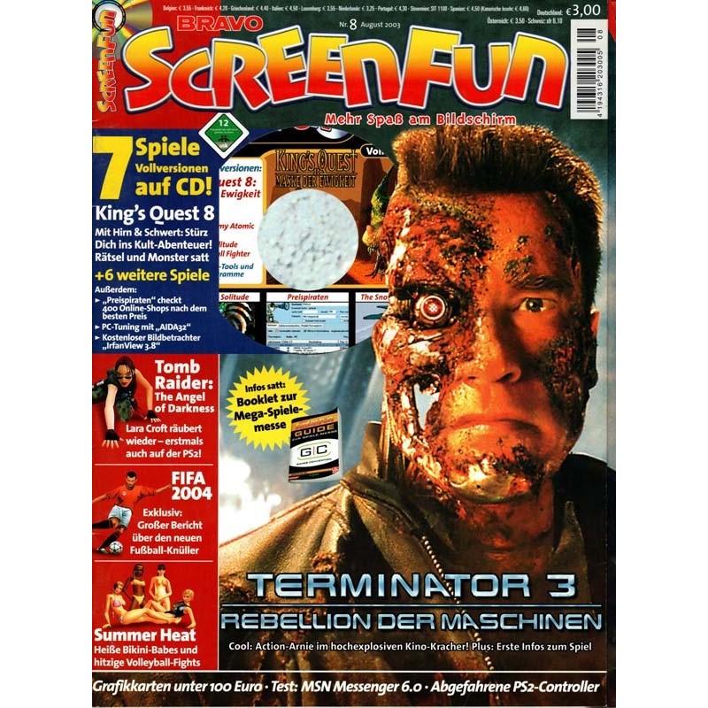 Bravo Screenfun Nr. 8 / August 2003 - Terminator 3