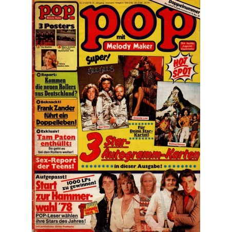 Pop-Rocky Nr.21/22/ 1978 - Pop Hammer Wahl 78