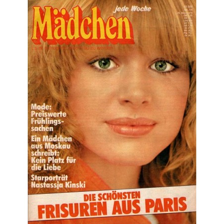 Mädchen Nr.14 / 29 März 1979 - Frisuren aus Paris