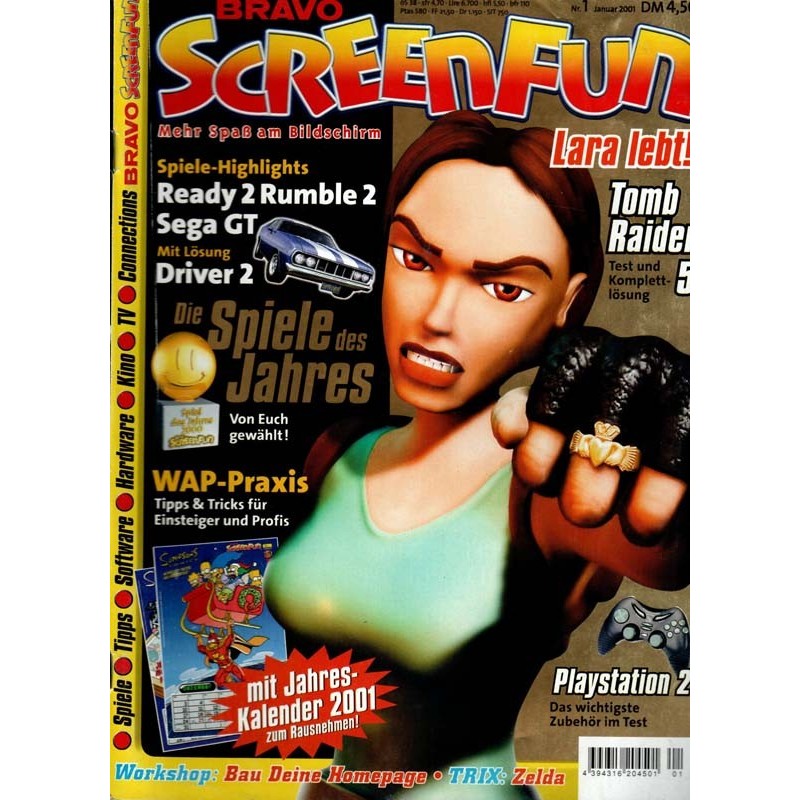 Bravo Screenfun Nr. 1 / Januar 2001 - Tomb Raider 5
