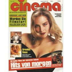 CINEMA 8/90 August 1990 - Sharon Stone