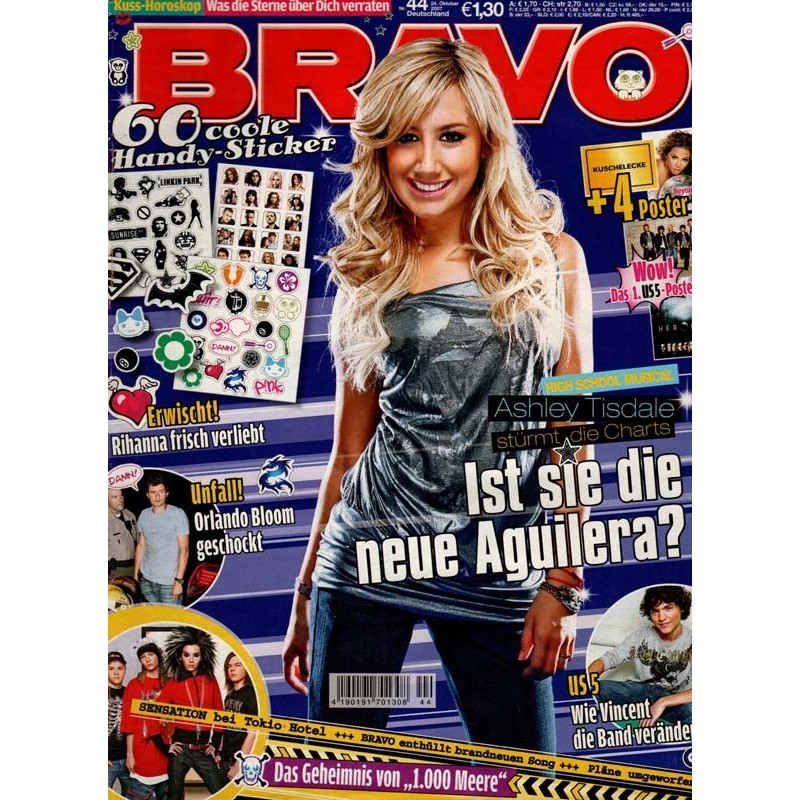 BRAVO Nr.44 / 24 Oktober 2007 - Ashley Tisdale die neue...
