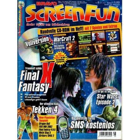 Bravo Screenfun Nr. 6 / Juni 2002 - Final Fantasy X CD / DVD
