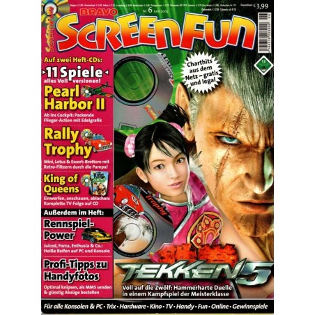 Bravo Screenfun Nr. 6 / Juni 2005 - Tekken 5 CD / DVD