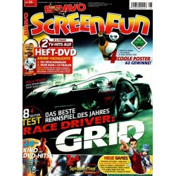 Bravo Screenfun Nr. 6 / Juni 2008 - Race Driver Grid CD / DVD