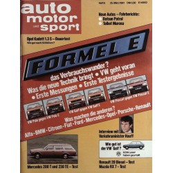 auto motor & sport Heft 6 / 25 März 1981 - Formel E