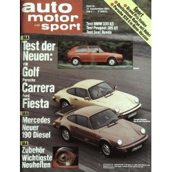 auto motor & sport Heft 19 / 21 September 1983 - Porsche