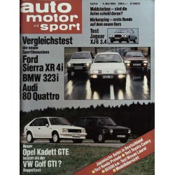 auto motor & sport Heft 9 / 4 Mai 1983 - Sportlimousinen