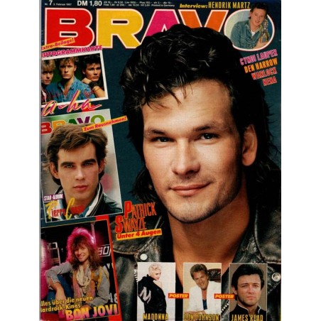 BRAVO Nr.7 / 5 Februar 1987 - Patrick Swayze