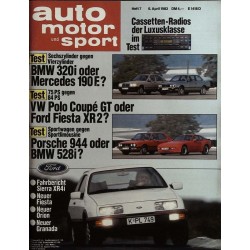 auto motor & sport Heft 7 / 6 April 1983 - Ford Sierra XR4i