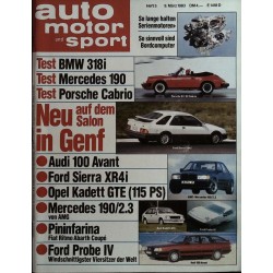auto motor & sport Heft 5 / 9 März 1983 - Neu in Genf
