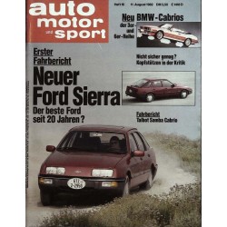 auto motor & sport Heft 16 / 11 August 1982 - Neuer Ford Sierra