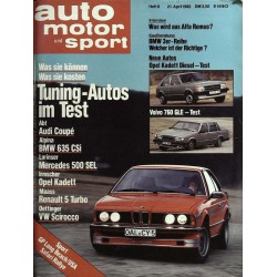 auto motor & sport Heft 8 / 21 April 1982 - Tuning Autos im Test