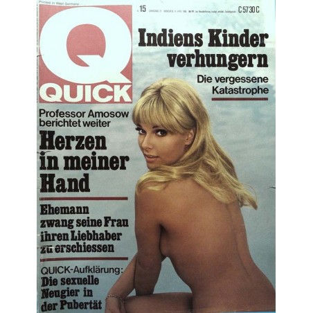 Quick Heft Nr.15 / 10 April 1968 - Sexuelle Neugier