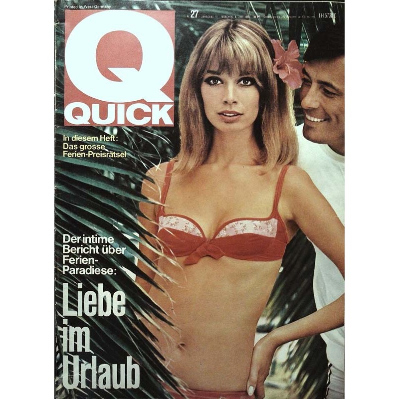 Quick Heft Nr.27 / 4 Juli 1965 - Ferien-Paradiese
