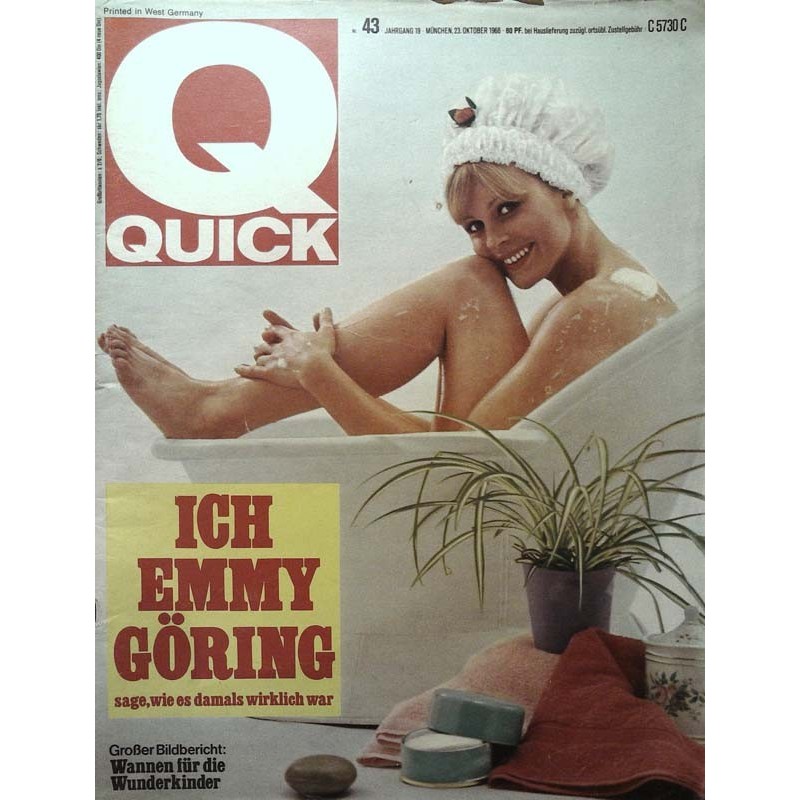 Quick Heft Nr.43 / 23 Oktober 1966 - Emmy Göring