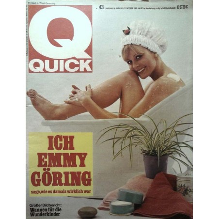 Quick Heft Nr.43 / 23 Oktober 1966 - Emmy Göring