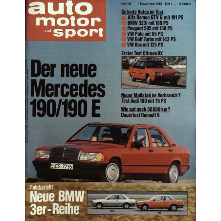 auto motor & sport Heft 24 / 1 Dezember 1982 - Mercedes 190/190 E