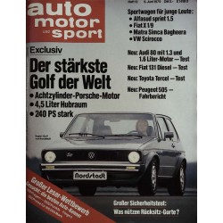 auto motor & sport Heft 12 / 6 Juni 1979 - Super Golf