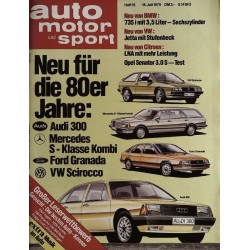 auto motor & sport Heft 15 / 18 Juli 1979 - Neu für die 80er Jahre