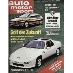 auto motor & sport Heft 23 / 7 November 1979 - Golf der Zukunft