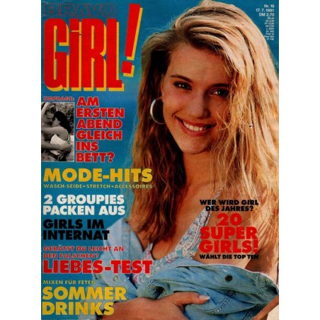 Bravo Girl Nr.16 / 17 Juli 1991 - 20 Super Girls