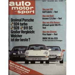 auto motor & sport Heft 13 / 20 Juni 1979 - Dreimal Porsche