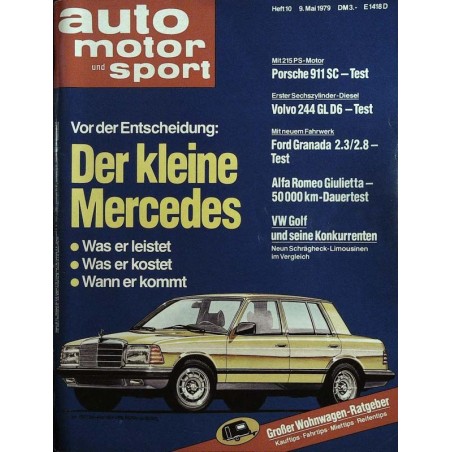auto motor & sport Heft 10 / 9 Mai 1979 - Der kleine Mercedes