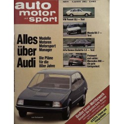 auto motor & sport Heft 14 / 4 Juli 1979 - Alles über Audi