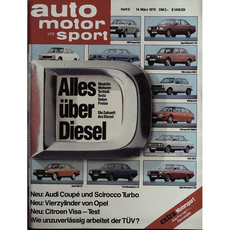 auto motor & sport Heft 6 / 14 März 1979 - Alles über Diesel