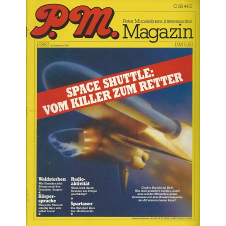 P.M. Ausgabe Januar 1/1987 - Space Shuttle